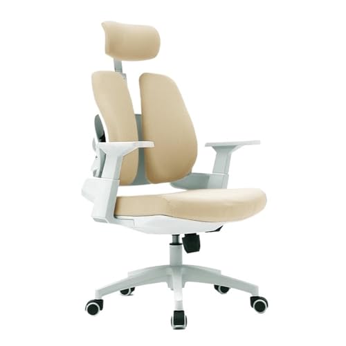 Bürostuhl Ergonomischer Ergonomischer Bürostuhl mit hoher Rückenlehne, Schreibtischstuhl mit Rollen, Chefsessel mit Drehfunktion und verstellbarer Armlehne, Lordosenstütze und Kopfstütze Schreibtischs