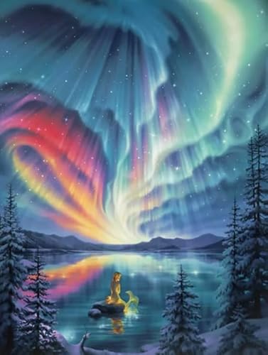 HfmQuisutron Jigsaw Puzzle 1000 Teile Aurora Landschaft Poster Holzpuzzle Home Stressabbau Spiel Yw251Az