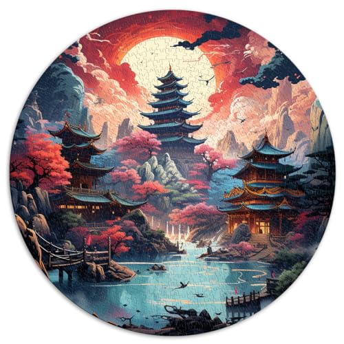 Spielgeschenk Puzzle Asiatischer traditioneller Ort Puzzle 1000 Teile für Erwachsene 67,5 x 67,5 cm Puzzle für Sommerliebhaber Familienspiele Weihnachtsgeburtstagsgeschenke