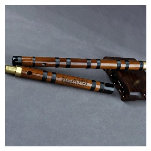 Bambusflöte Für Anfänger Traditionelles chinesisches handgefertigtes Bambusflöteninstrument mit schwarzer handgebundener Linie (Color : E)