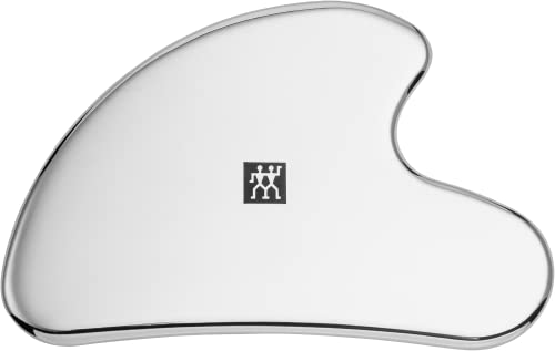 ZWILLING Gesichtsmassager, Gua Sha Stein für Gesicht Augen Anti-Aging, Edelstahl