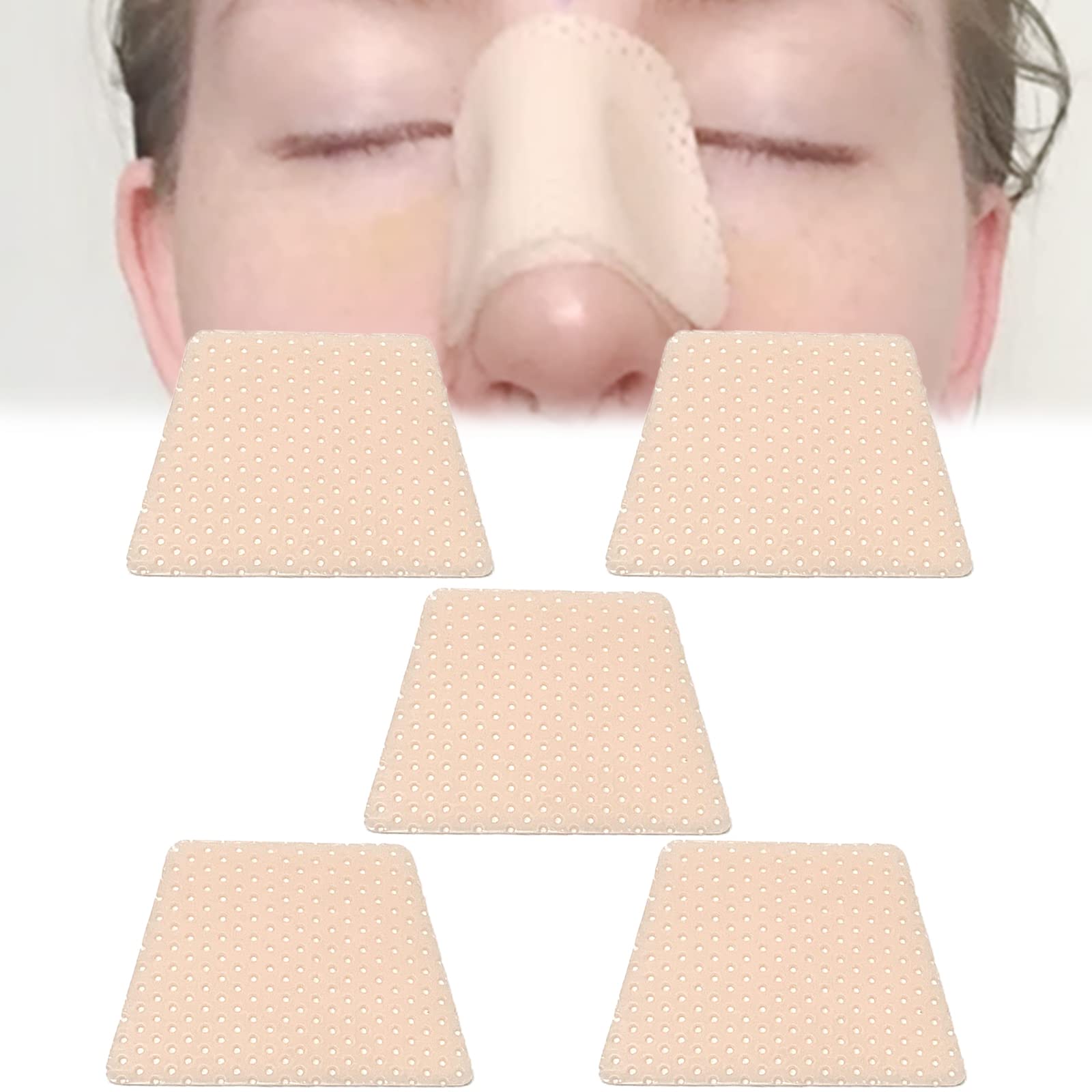 Thermoplastische Nasenschienen, externe Nasenstützung, Schutz für Nasenbandage, Rhinopla-sty Septopla-sty, ENT, orthopädische Immob-ilisation, 5 Stück (M)