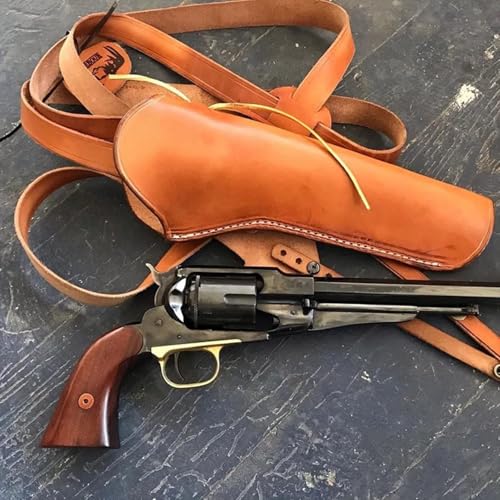 MDFCZXP Verstellbarer mittelalterlicher PU-Leder-Waffenholster Cowboy taktischer Pistolenhalter für Frauen und Männer,Gelb,10cm