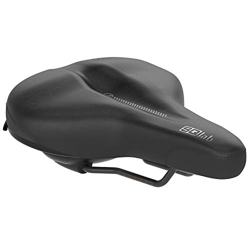 SQlab Unisex – Erwachsene 621 Ergolux Active 2.0 Fahrradsattel, Schwarz, 21 cm