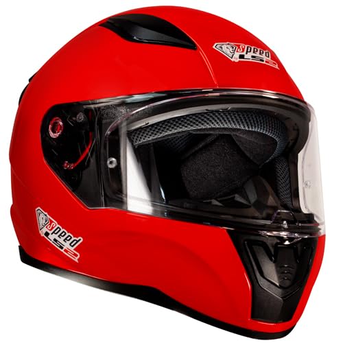 LS2 Rapid FF352 Integralhelm Rot - Sonderedition Speed - Kart & Motorradhelm (XS)