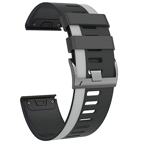 OPKDE 22 x 26 mm Smartwatch-Armband für Coros Vertix 2 Smartwatch, Silikon, schnelle und einfache Passform, für Garmin Fenix 7 7X Armband, 26mm For Vertix 2, Achat