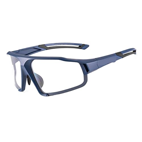 BFVAKBKYT Schwimmbrille, Photochrome Brille Fahrradbrille SportSonnenbrille Schutzbrille(Blue)