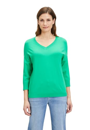 Cartoon Damen Strickpullover mit V-Ausschnitt Bright Green,44