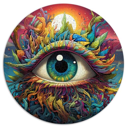 Puzzles für große, bunte Augen. Puzzles mit 1000 Teilen für Erwachsene, 26,5 x 26,5 Zoll. Lustige Familienpuzzles als Geschenkidee