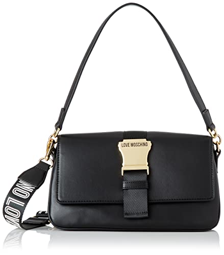 Love Moschino Damen Jc4367pp0fkh100a Umhängetasche, Schwarz, Einheitsgröße