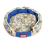 TiLLOw Universelles Haustierbett for alle Jahreszeiten, exquisites und tragbares Hundebett for mittelgroße Hunde(Blue,XL)