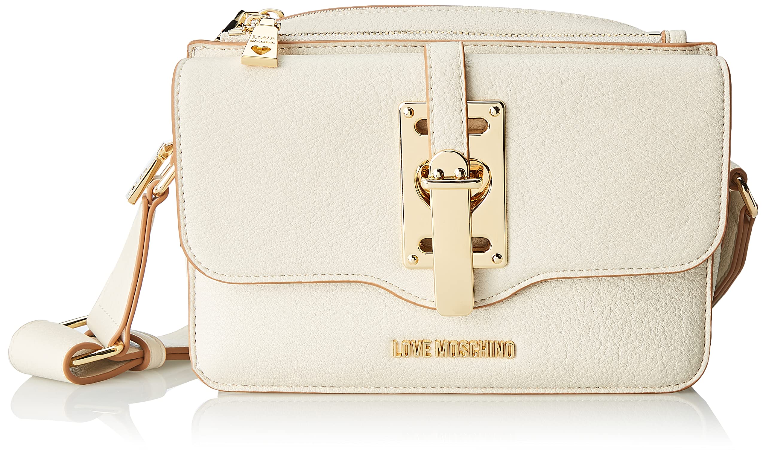 Love Moschino Damen Jc4317pp0gkw0103 Schultertasche, Ecru