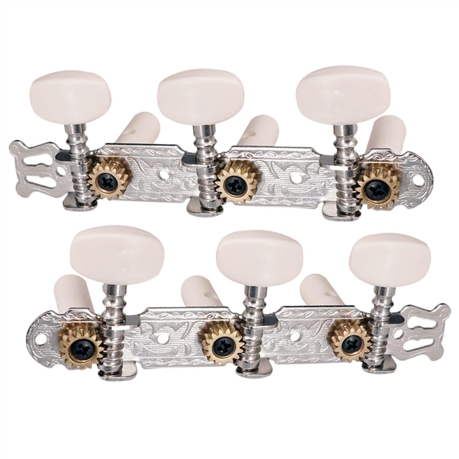 Gitarren Stimmwirbel 2 Stücke Silber Klassische Gitarre Tuning Pegs Keys Tuner Für Gitarre