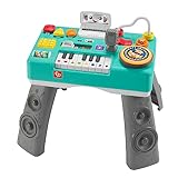 Fisher-Price Lernspaß DJ Spieltisch - musikalisches Lernspielzeug mit 3 Klavierspielmodi, Lichtern, Version: Deutsch, HRB63