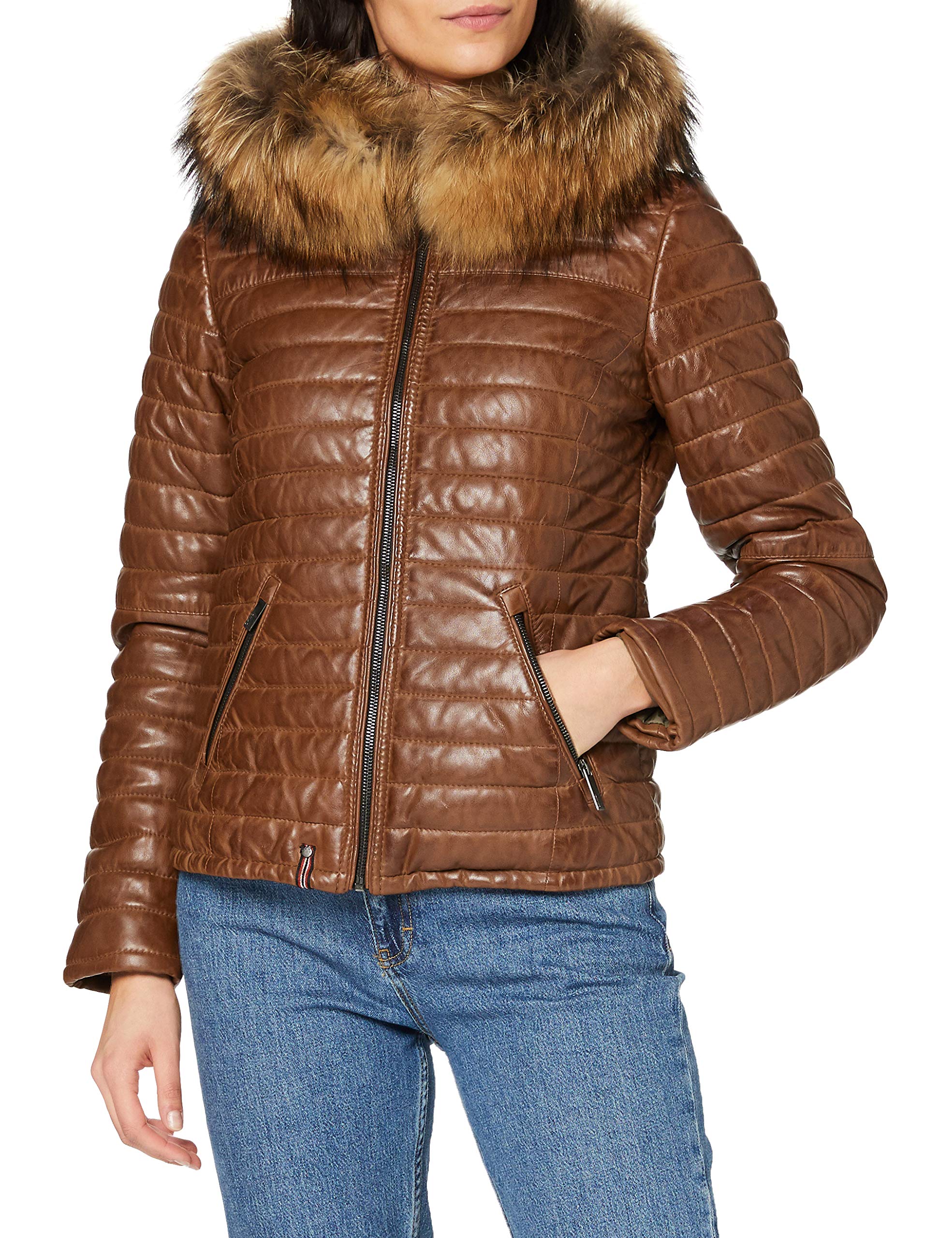 Oakwood Damen 62666-507 Jacke, Braun (Cognac), X-Large