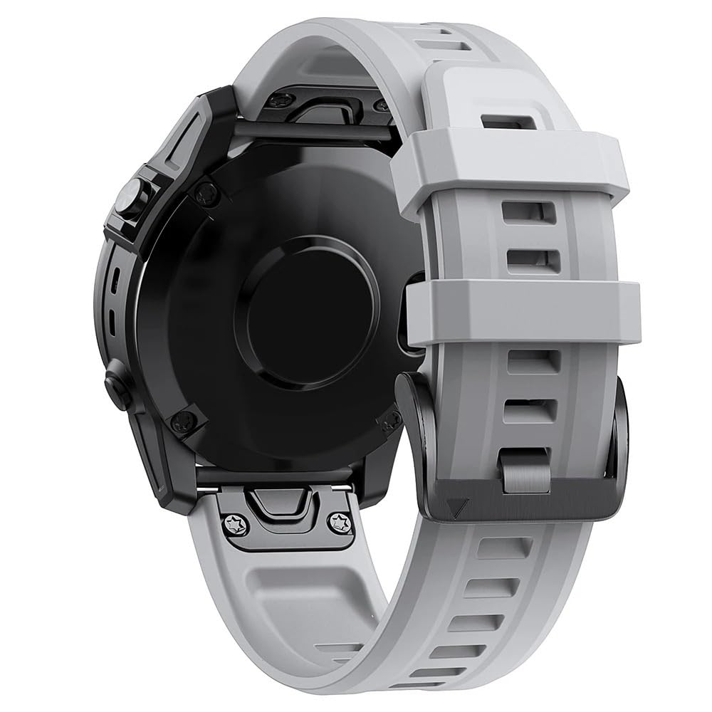 NEYENS 22 x 26 mm Smartwatch-Armbänder für Garmin Fenix 7 7X Silikonarmbänder Schnellverschluss Uhrenarmband Fenix 6X 5X 6 5 Plus/945 Armband Correa, 20mm Fenix 7S 6S 5S, Achat