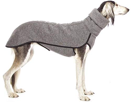 DHGTEP Haustier Kleidung für Hohe Kragen Mittlere Große Hunde Winter Warm Große Hundemantel Pharao Hound Deutsche Dogge Pullover Hundezubehör (Farbe : Light Gray, Größe : 3XL)