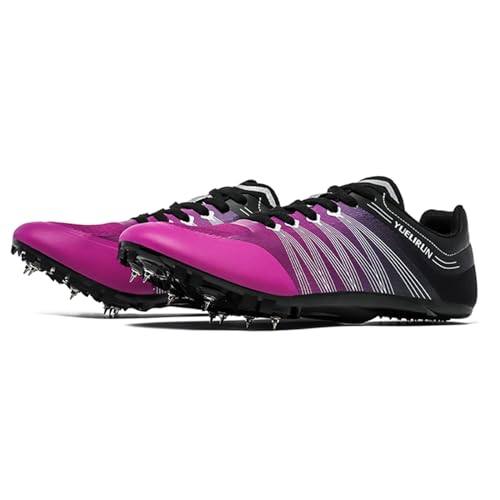 Zeihyeurus Leichtathletik Herren-Mittelstrecken-Laufschuhe Leichte Spikes Laufschuhe Track Spike Schuhe Weitsprung-Leichtathletikschuhe rutschfeste Leichte Gelten Jungen MäDchen Damen Herren