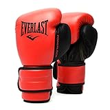 Everlast Unisex – Erwachsene Powerlock 2R Glove Handschuhe, Rot, 10oz