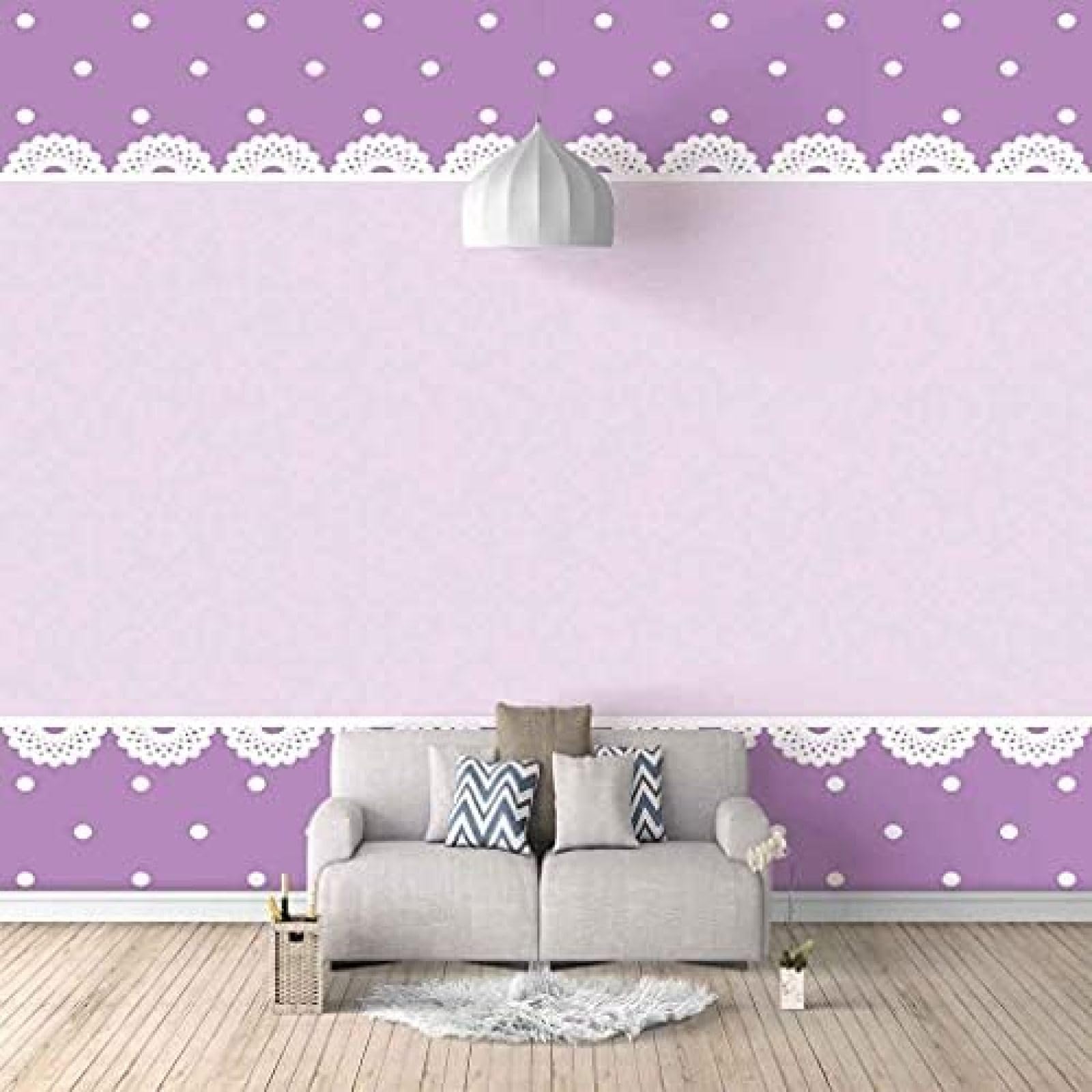 XLMING Abstrakte Lila Blume Küche Esszimmer Arbeitszimmer Wohnzimmer TV Hintergrund Wand 3D Tapete-350cm×256cm