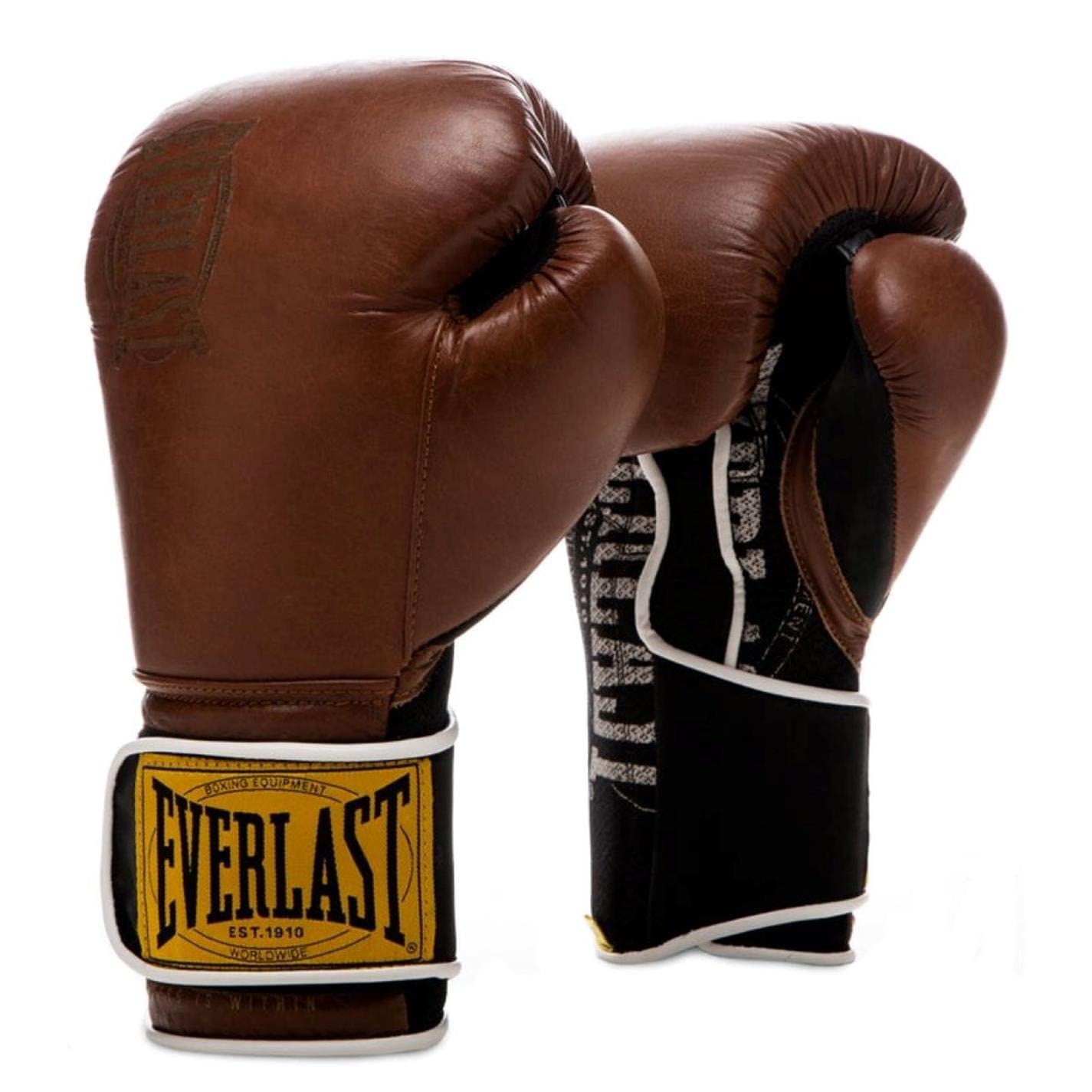 Everlast Unisex- Erwachsene Boxhandschuhe 1910 Classic Trainingshandschuhe, Braun, 12oz