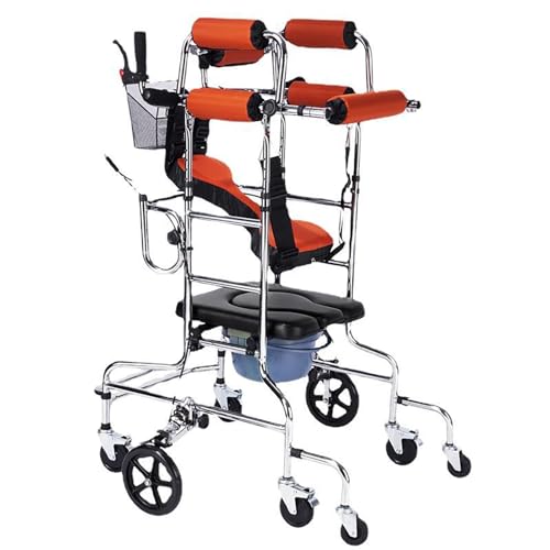 Rollator Walker FüR Senioren, MobilitäTsgeräTe FüR Erwachsene, Aufrechte Gehhilfen FüR Senioren Mit Sitz Und Armlehne HöHenverstellbare Gehhilfe FüR äLtere Menschen