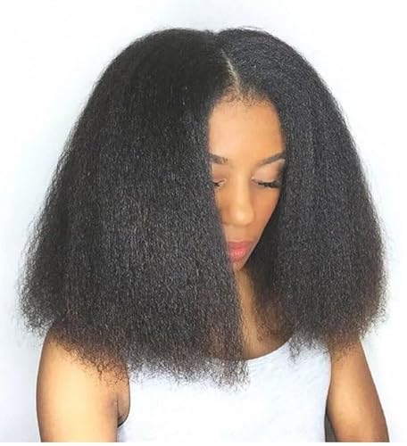 Kurze schwarze Afro-Perücken mit verworrenem lockigem Haar for schwarze Frauen, große federnde und weiche, natürlich aussehende volle Perücken for die tägliche Party, Cosplay, Kostüm, Halloween