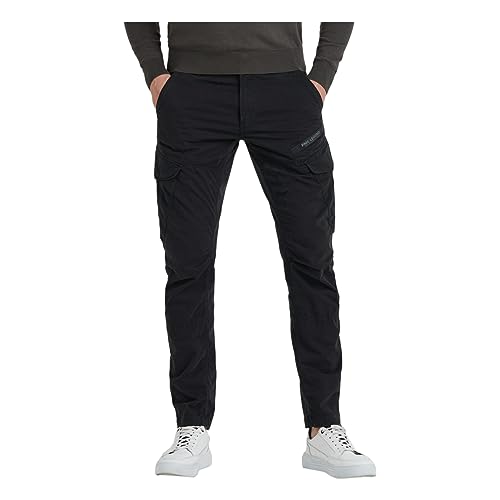 PME Legend Herren Cargohose NORDROP - Tapered Fit - Schwarz - Black W28-W40, Größe:31W / 32L, Farbvariante:Black 999