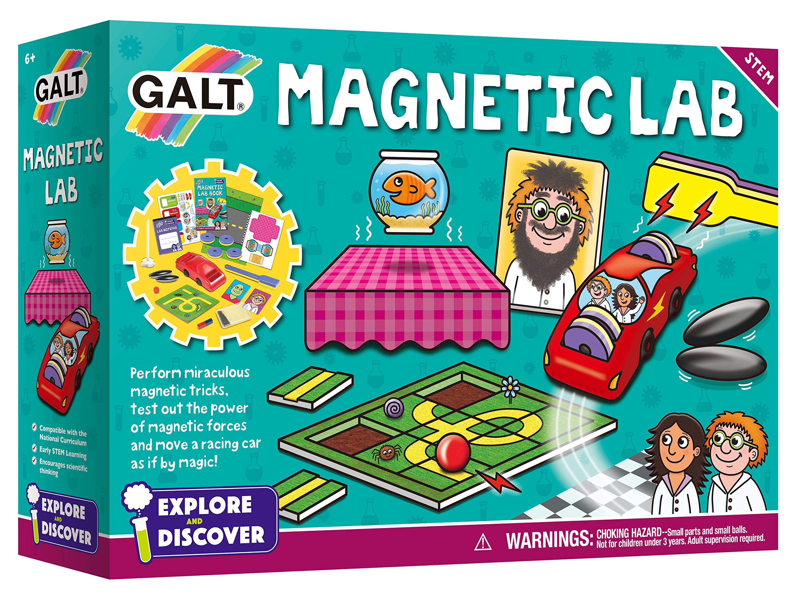 Galt Toys, Magnetic Lab, Science Kit for Kids, Ages 6 Years Plus