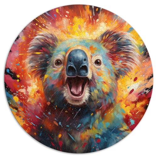 Spielzeug Puzzle Vibrant Koala Oil Jigsaw Puzzle 1000 Teile 26,5x26,5 Zoll pädagogische Herausforderung ganze Familie und die