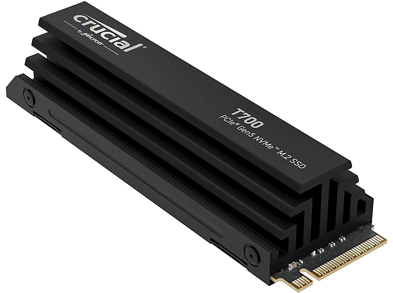 CRUCIAL T700 mit Heatsink PCIe Gen5 NVMe Festplatte, 1 TB SSD M.2 via PCIe, intern 2