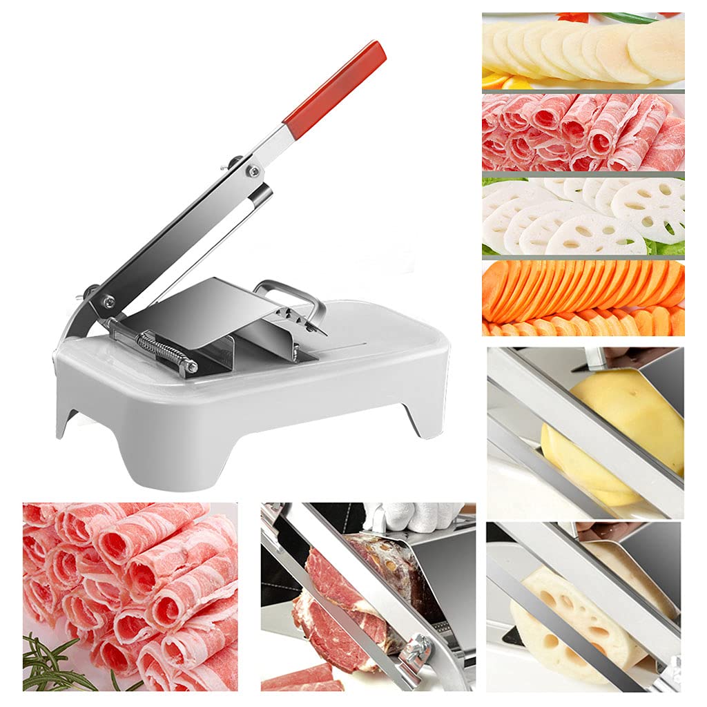 Manuelle Fleisch Slicer Edelstahl Fleisch Cutter Rindfleisch Rolle Fleisch Lebensmittel Slicer Schneiden Hause