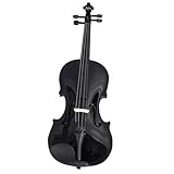 Standard Violine Schwarzes 4/4 Violinsaiteninstrument(Size 1-4)