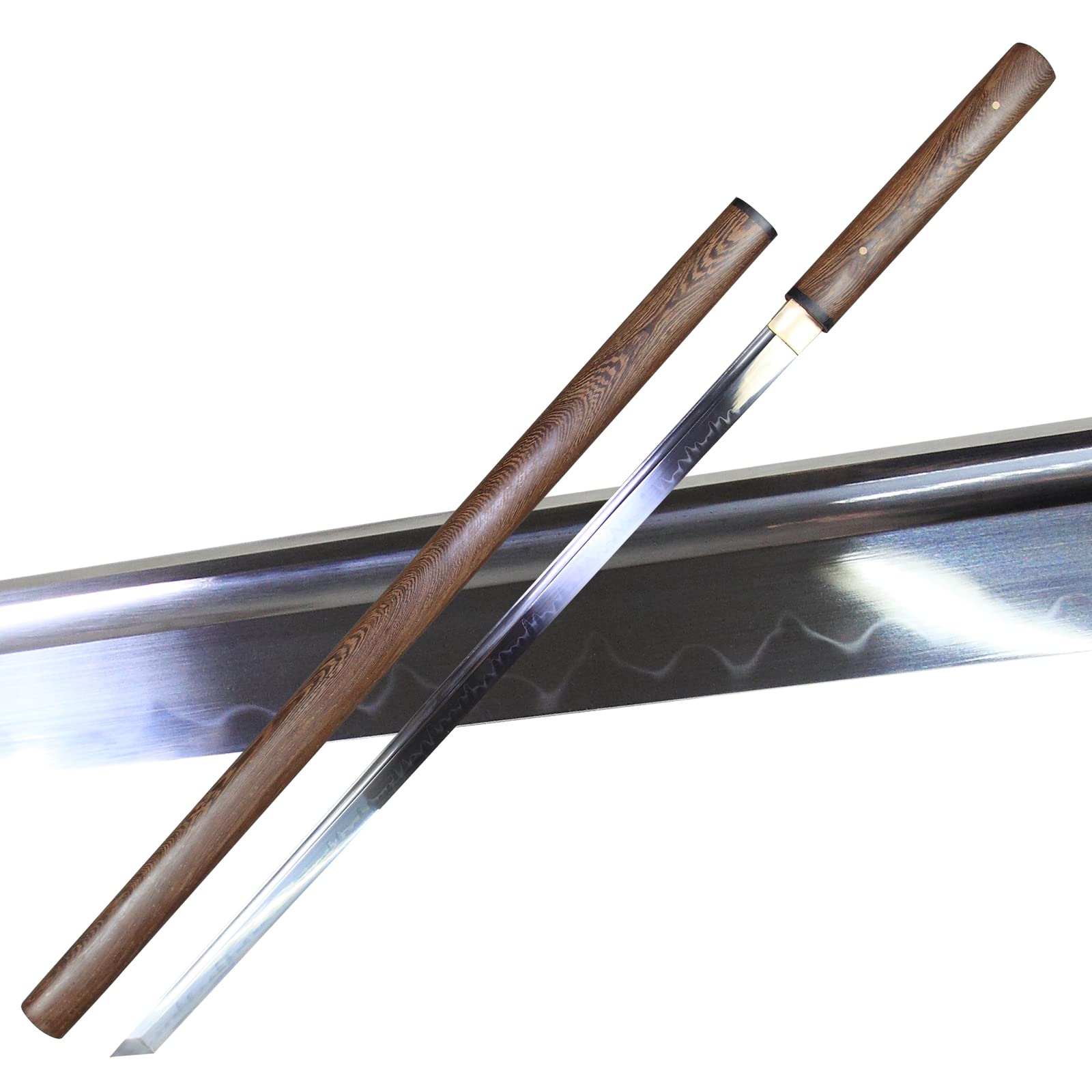 Jianxuan Katana Schwert Scharf Echt 1095 Stahl Handgefertigt Samurai Schwert Lehm Gehärtet