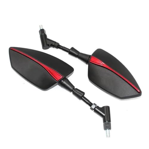 Seitliche Rückspiegel Für Motorräder Für Ducati Für Monster 696 795 796 797 821 937 S2R 800 Motorradspiegel-Set(Rot)