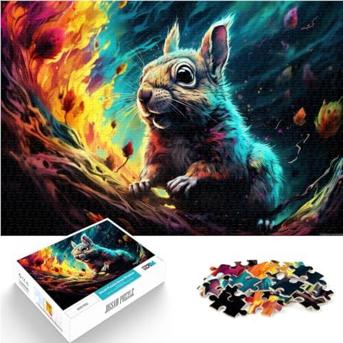 Puzzle für Phantom-Eichhörnchen, 1000-teiliges Puzzle, Lernspiele, Holzpuzzle, Spielzeug, Puzzle, Lernspiele, Stressabbau-Puzzle, 1000 Teile (50 x 75 cm)