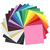 ORACAL 651 Glänzendes Vinyl – 24 Stück Top-Farben – 30,5 x 30,5 cm Blätter