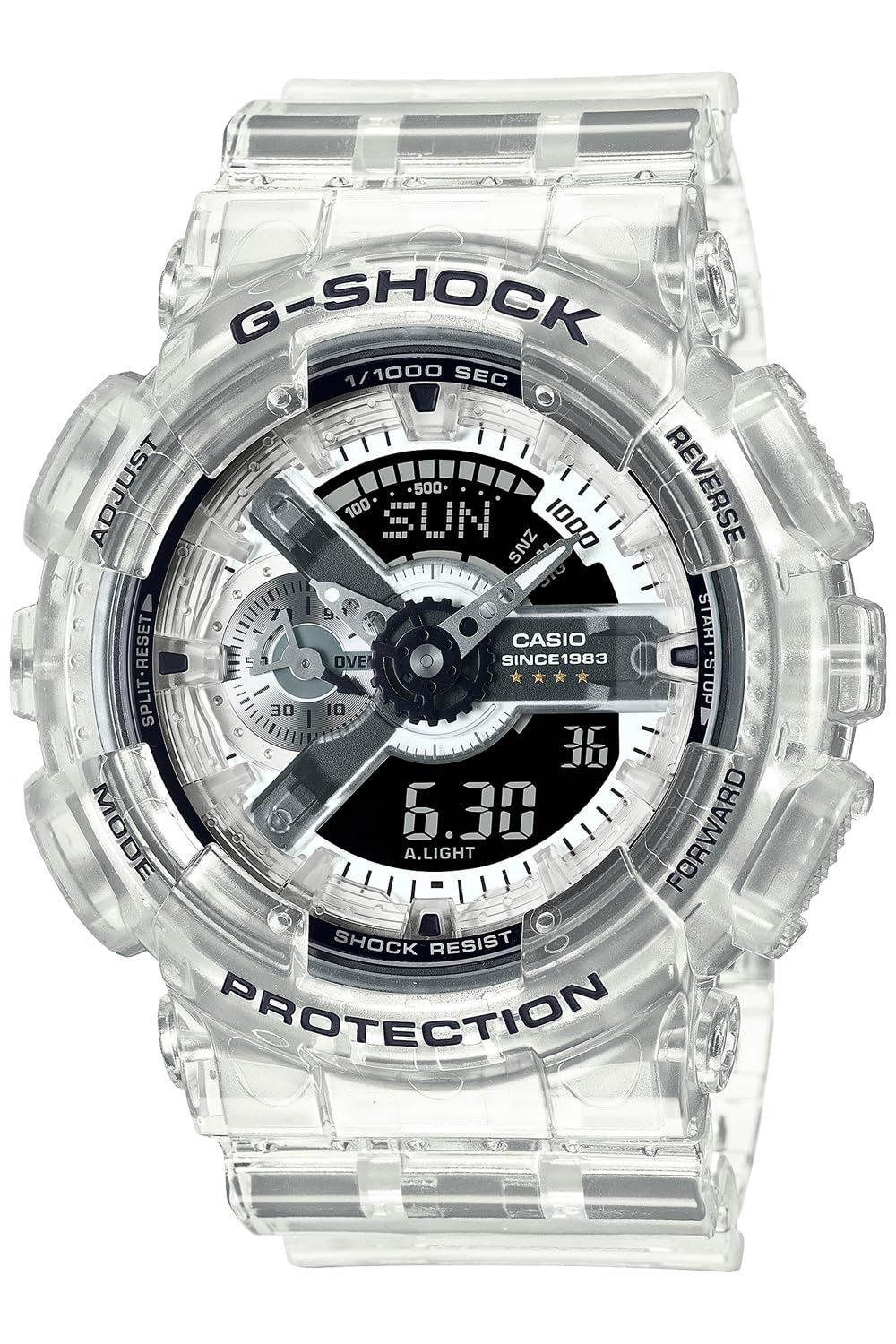 Casio GA-114RX-7AJR [G-Shock 40th Anniversary G-Shock Limited Edition G-Shock 40th Anniversary Clear Remix Series] Damenuhr Japan Import Juli 2023 Modell, Mehrfarbig, Modern