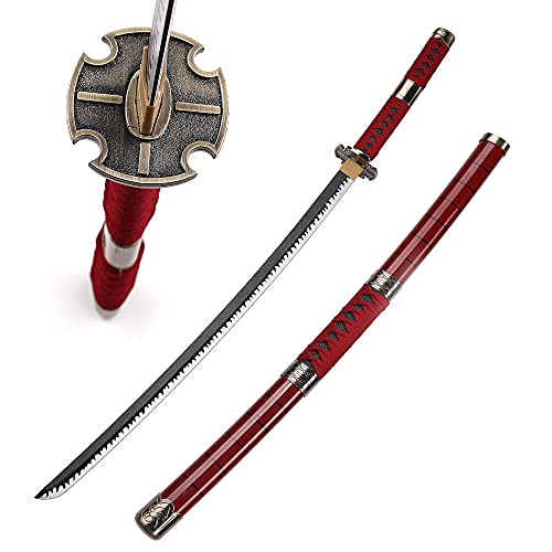 Katana Japanische Holzschwert One Piece Zoro Sandai Kitetsu Nachbildung Cosplay Schwerter Holz