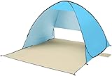 Pop-Up-Zelt, Strandzelt, automatisches Outdoor-Zelt, für 2–3 Personen, Camping, Strand, Rucksackreisen