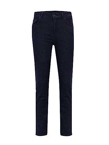 LTB Jeans Damen Jeans Freya B - Jeans Damen Slim aus Baumwollmischung Slim Denim Dunkel mit Reißverschluss Hohe Taille - Blau