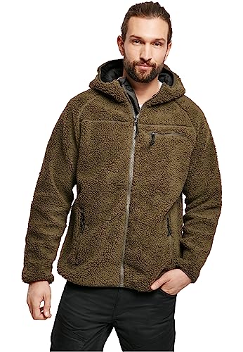 Brandit Teddyfleece Worker Jacket, Oliv, Größe M