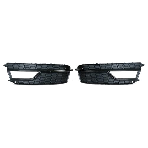 Frontgrills Für A5 Für S-Linie S5 2013 2014 2015 2016 2017 8T0807682K Front Nebel Licht Trim Gitter Front Gitter Abdeckung Front Bumper Grille(Black 1 Pair)