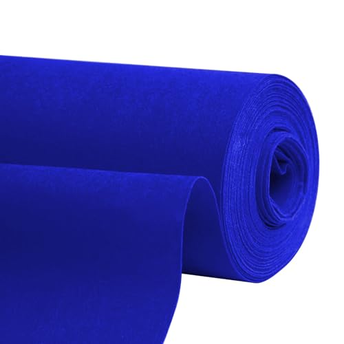 Luyckfrazy Blaue Gangläufer für Hochzeiten, 2 mm Dicker Polyester-Laufsteg-Teppich, Läufer-Teppich für Kirchenpartys, Outdoor-/Indoor-Hochzeitsdekoration (Size : 1.2x25m)