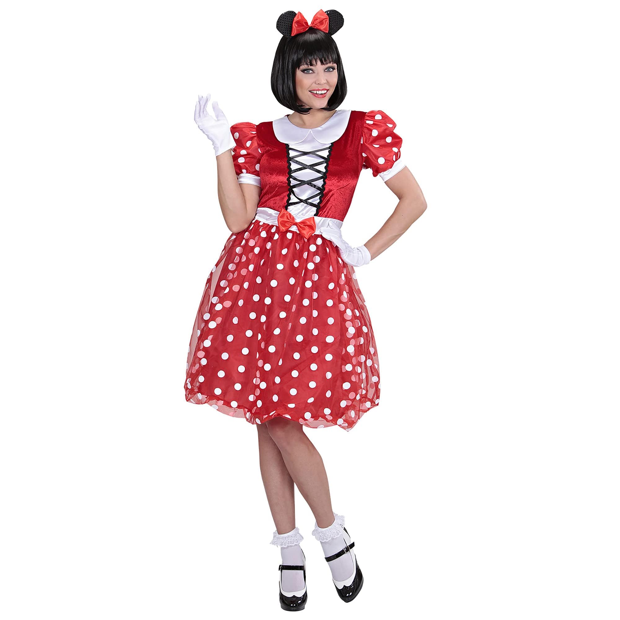 Widmann - Kostüm Mäuschen, Kleid mit Ohren, Karneval, Mottoparty