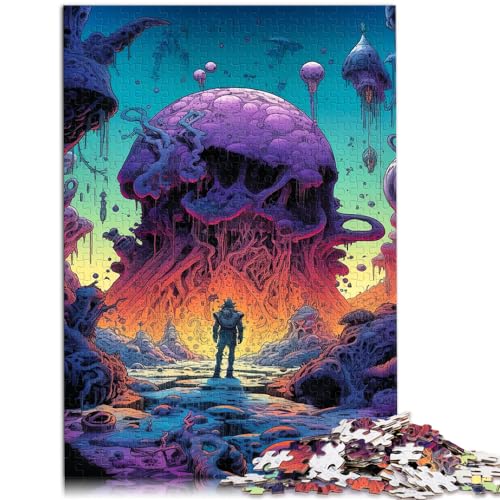 Puzzle, Weltraum-Abenteurer, 1000-teiliges Puzzle für Erwachsene, Holzpuzzle, Wanddekoration, einzigartige Geburtstags, 1000 Teile (50 x 75 cm)