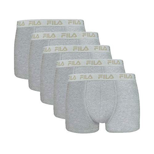 FILA Herren FU5004/5 Man Boxer M Unterwäsche, 400 Grey, M