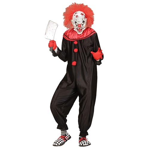 Widmann - Kostüm Killer Clown, Overall, Evil Joker, Horror, Halloween, Mottoparty, Karneval