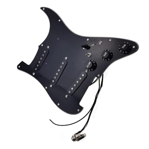 Standard-Pickguard-Tonabnehmer 7-Wege-Typ, voll bestücktes, vorverdrahtetes Schlagbrett, SSS-Single-Coil-Tonabnehmer, exquisites Set für E-Gitarre (Color : C)