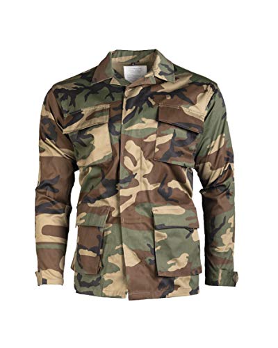 Mil-Tec BDU Combat Hemd Woodland Größe L